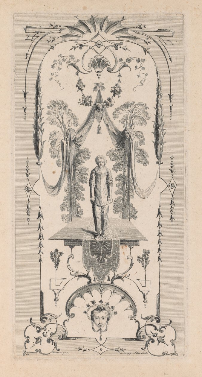 Pierrot, arabesco. de Louis Crepy