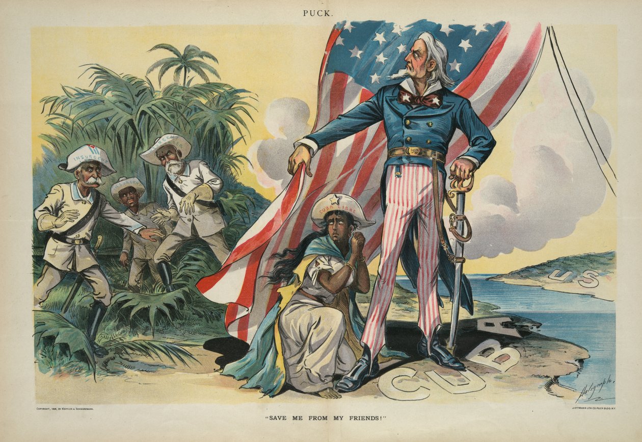Salve-me dos meus amigos !, 1898 (cromolitógrafo) de Louis Dalrymple