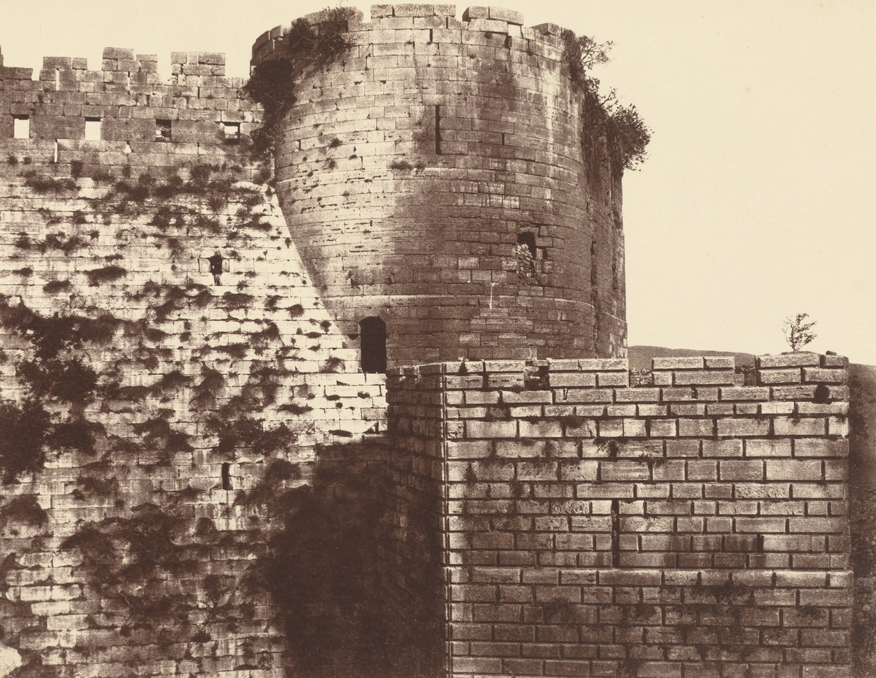 Kalaat-El Hosn, segundo recinto, exterior, meio-dia, 1859/1860 (foto) de Louis de Clercq