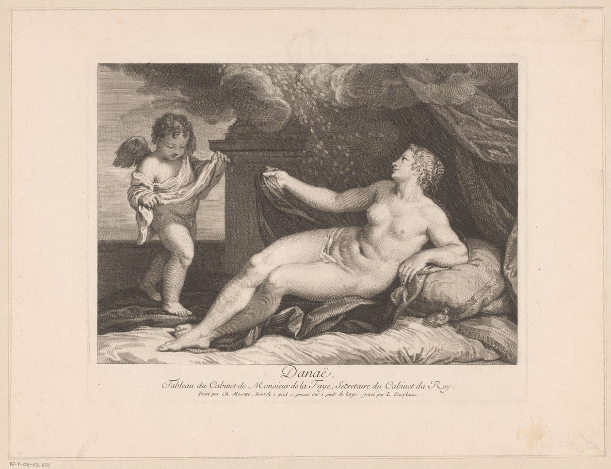 Júpiter e Danaë de Louis Desplaces
