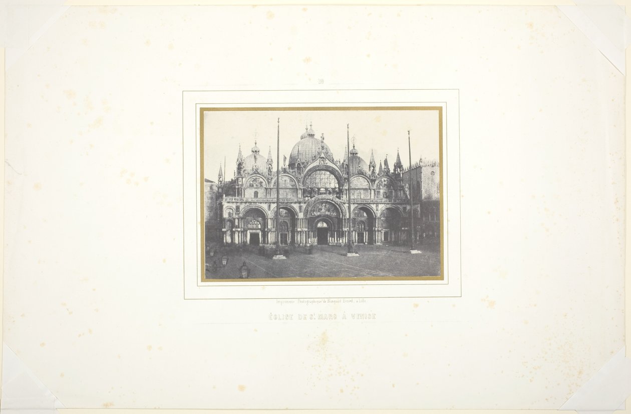 Igreja de São Marcos em Veneza de Louis Désiré Blanquart Evrard