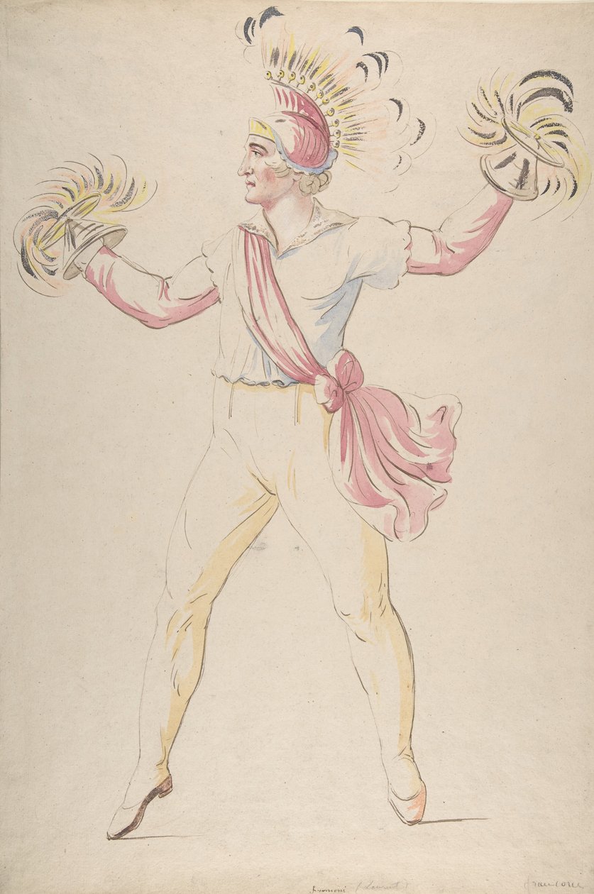 Franconi, Twirling Flaming Cones, 1768-1810. de Louis Ducros