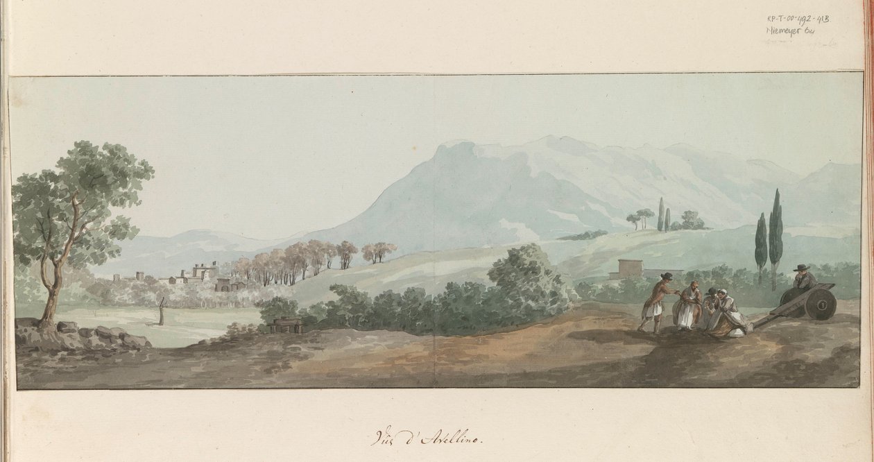 Gezicht op Avellino
Vista de Avellino (título sobre o objecto)
Viagem a Itália, Sicília e Malta - 1778 (título da série) de Louis Ducros