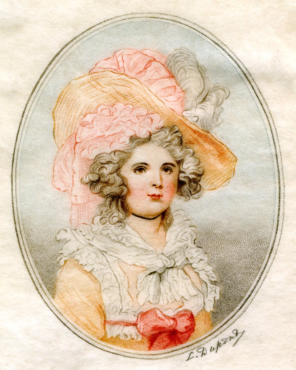 Retrato de uma mulher, do século XVIII. de Louis Dupont