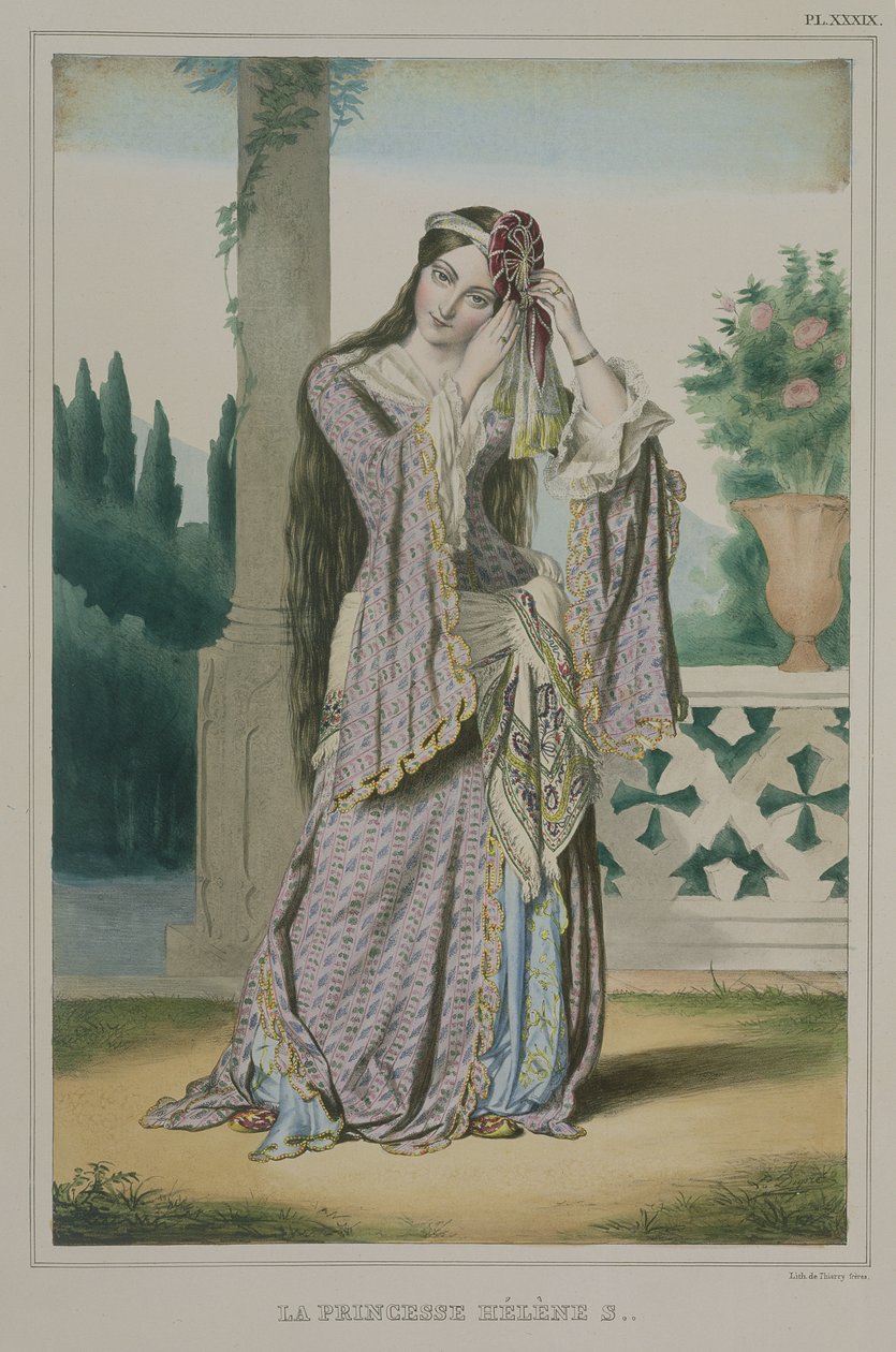 Princesa Helen, gravada pelos irmãos Thierry, 1825 de Louis Dupré