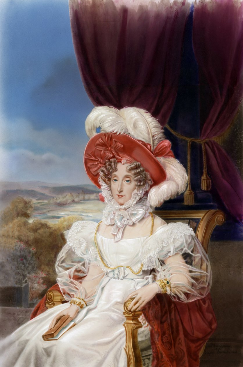 Retrato da rainha Marie-Amelie, c.1839 (pintura) de Louis Edouard Rioult