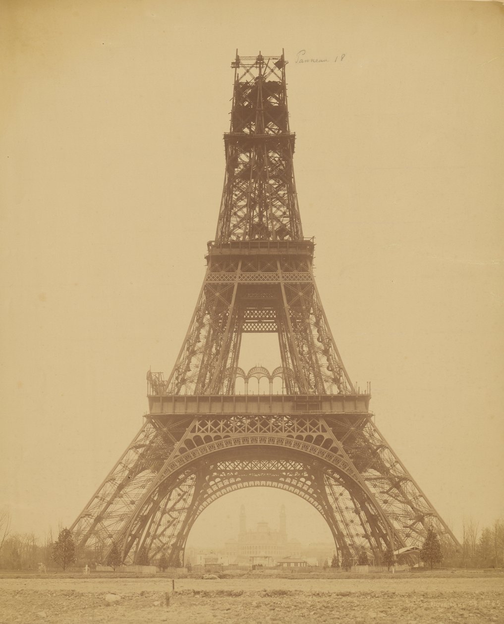 Construção da Torre Eiffel de Louis Emile Durandelle
