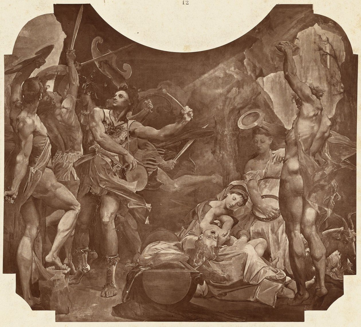 Júpiter e os Corybantes de Louis Emile Durandelle
