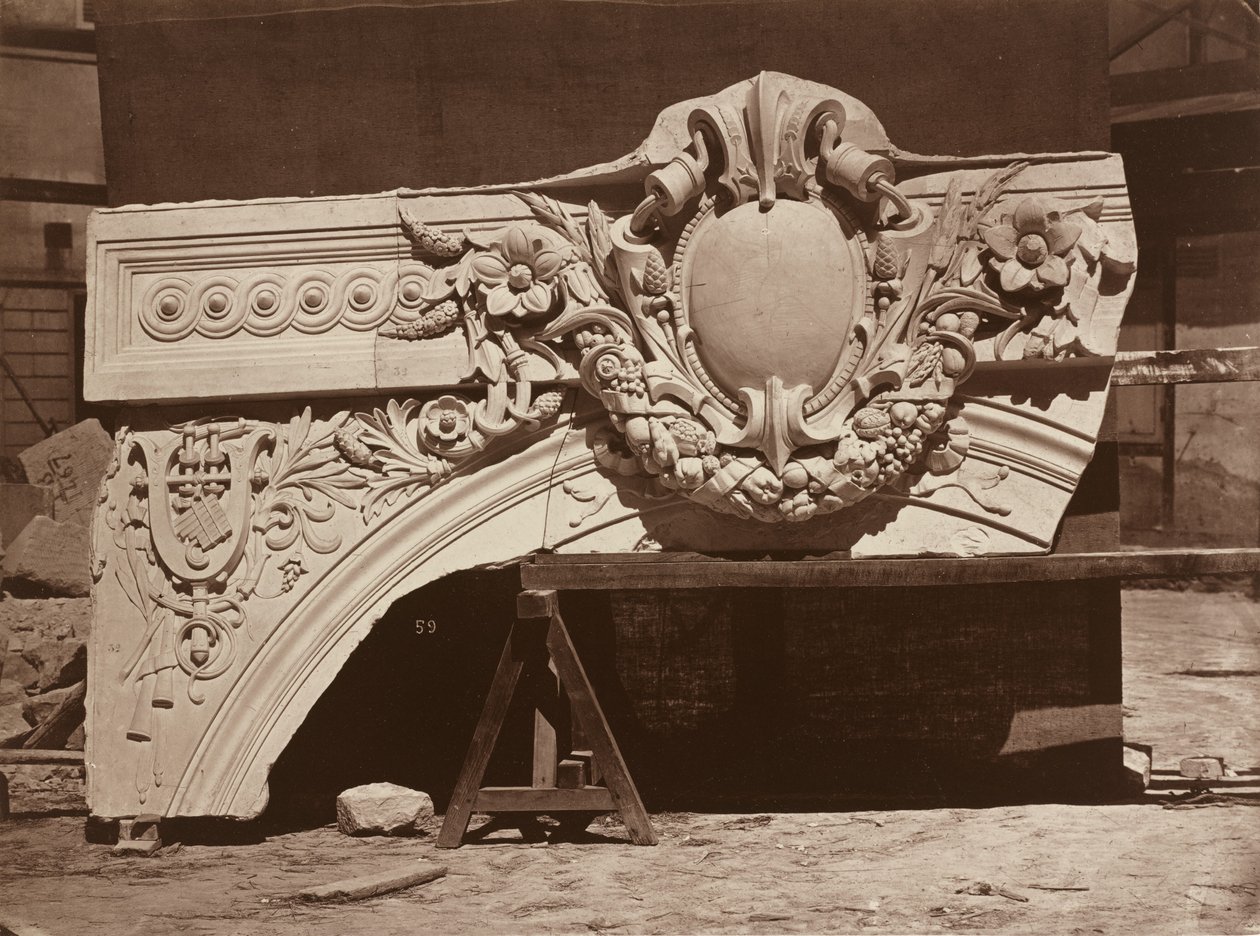 Escultura Ornamental da Ópera de Paris (Detalhe do Arco) de Louis Emile Durandelle