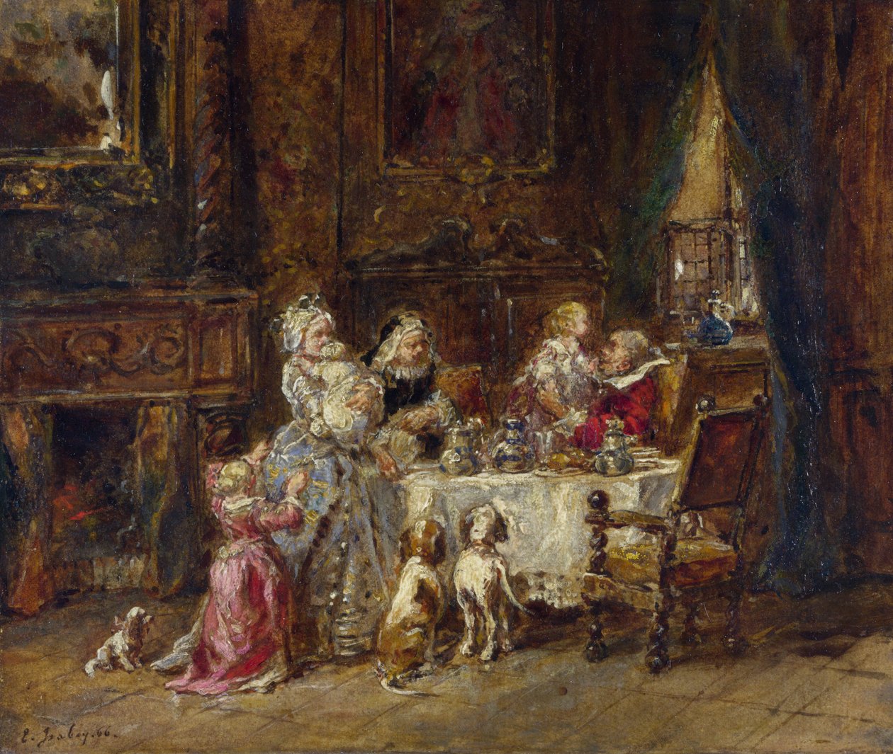 Isabey, Louis Gabriel Eugene (1803-1886) Grandfather