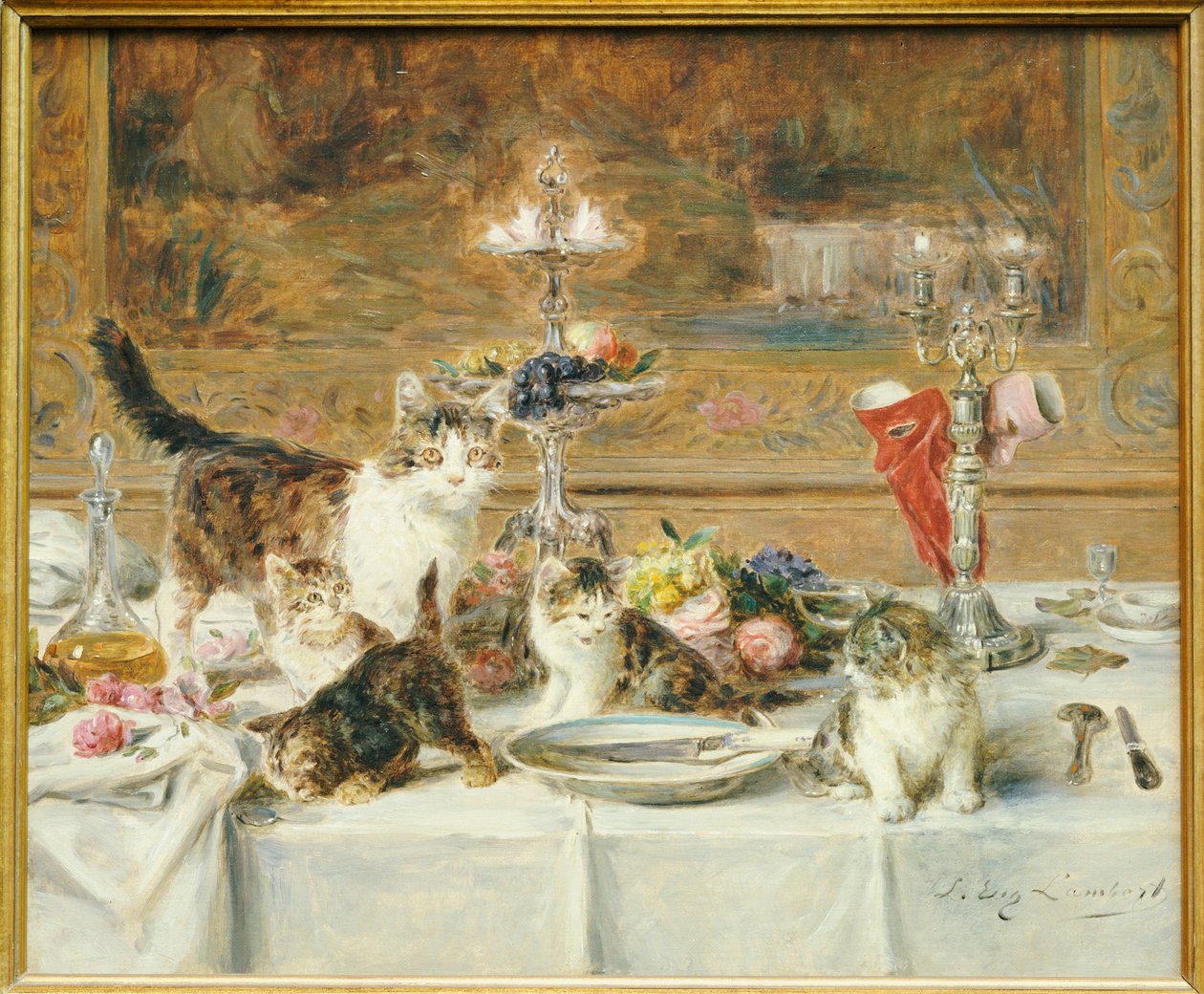 Depois do jantar de Louis Eugene Lambert
