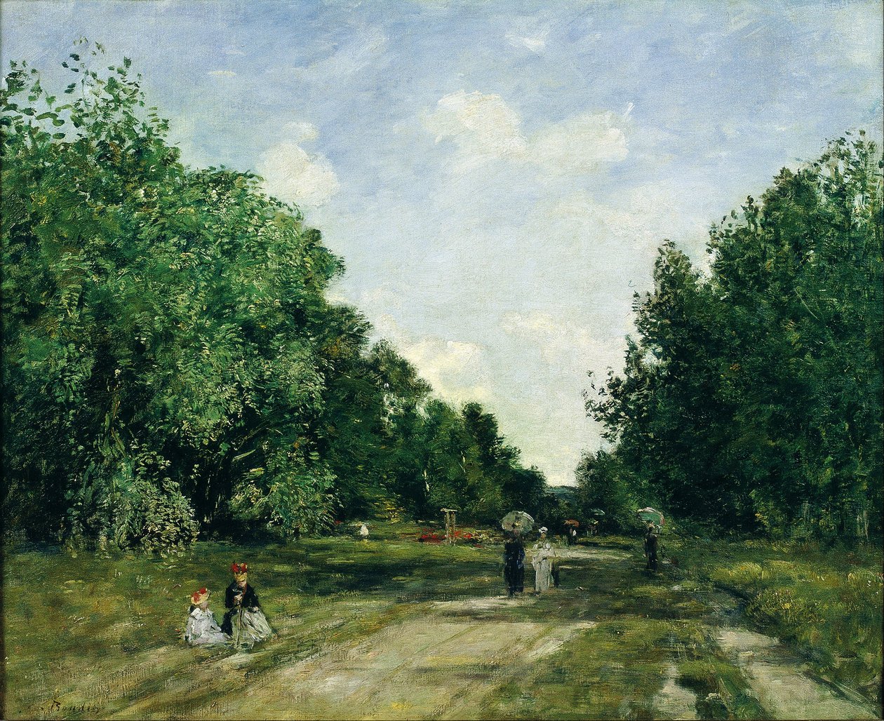 Parc Cordier em Trouville de Eugene Louis Boudin
