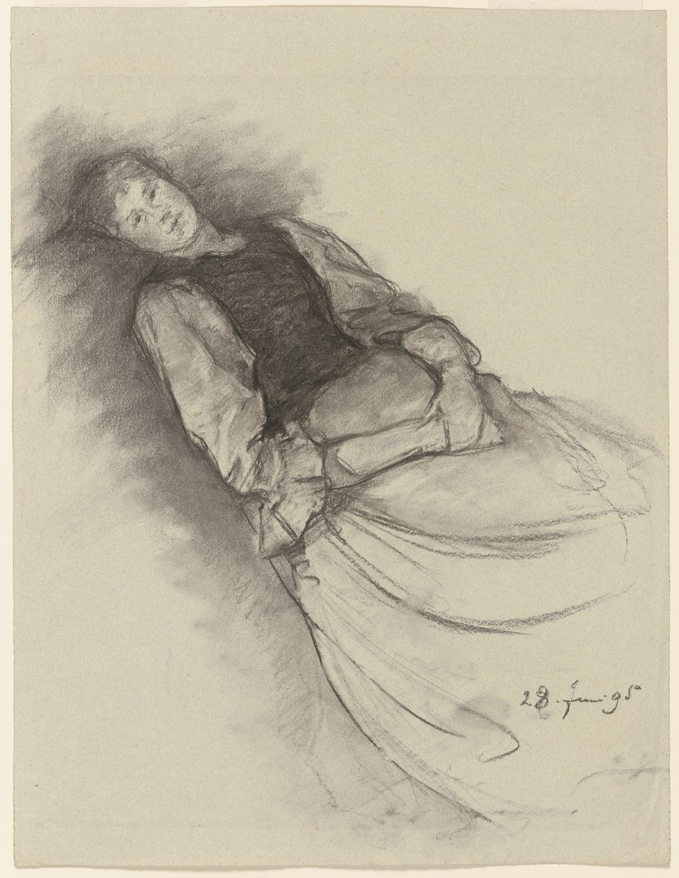 Anna Auer em repouso de Louis Eysen