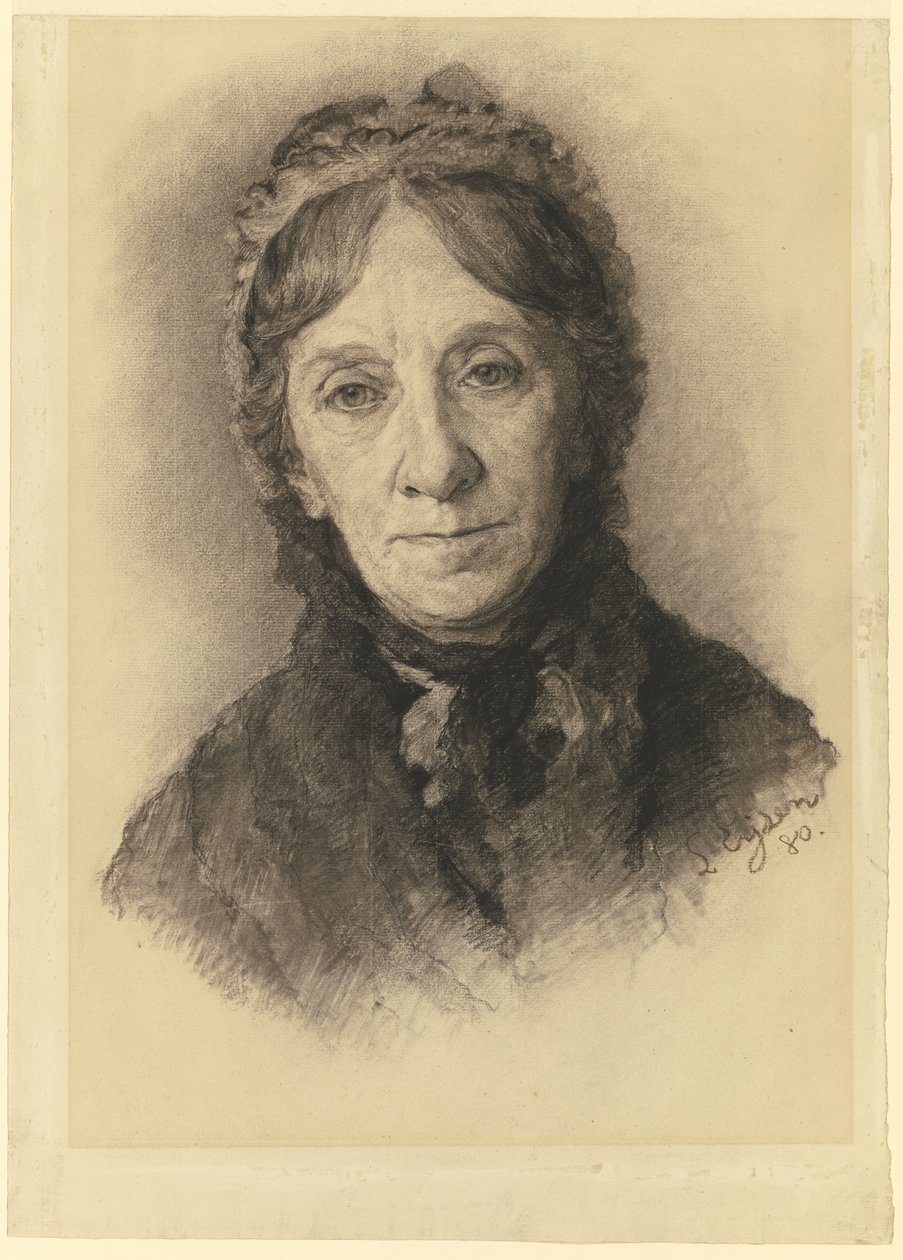 Retrato da mãe do artista de Louis Eysen