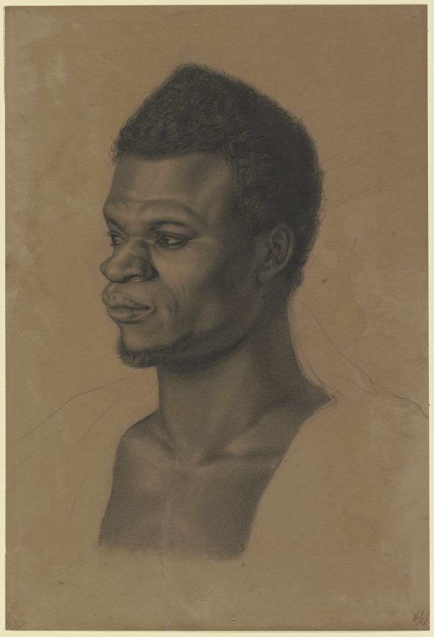 Estudo de cabeça de um homem negro de Louis Eysen