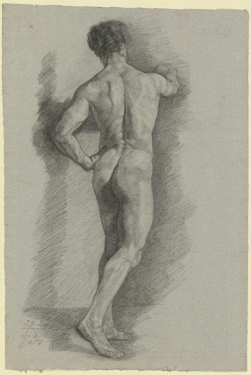 Nu masculino visto de costas de Louis Eysen