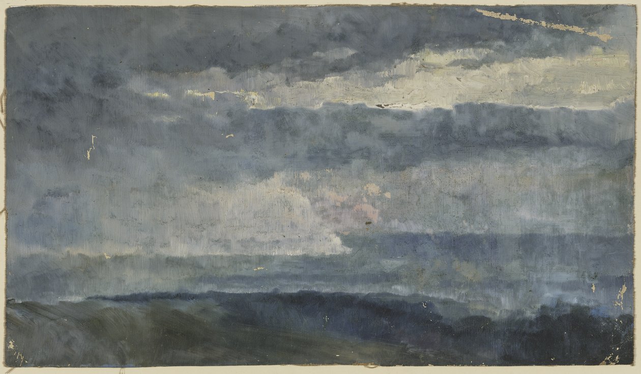 Estudo a óleo (nuvens) de Louis Eysen