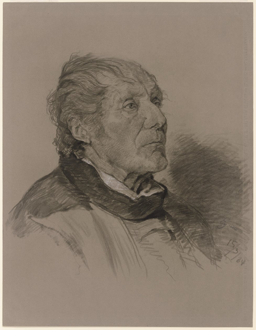 Retrato de um homem idoso de Louis Eysen