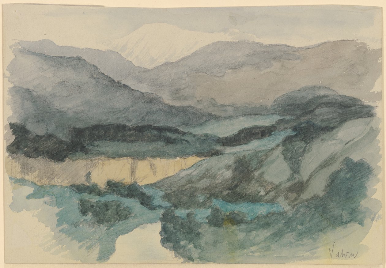 As pirâmides de terra junto ao ribeiro Schalderer, perto de Varna de Louis Eysen