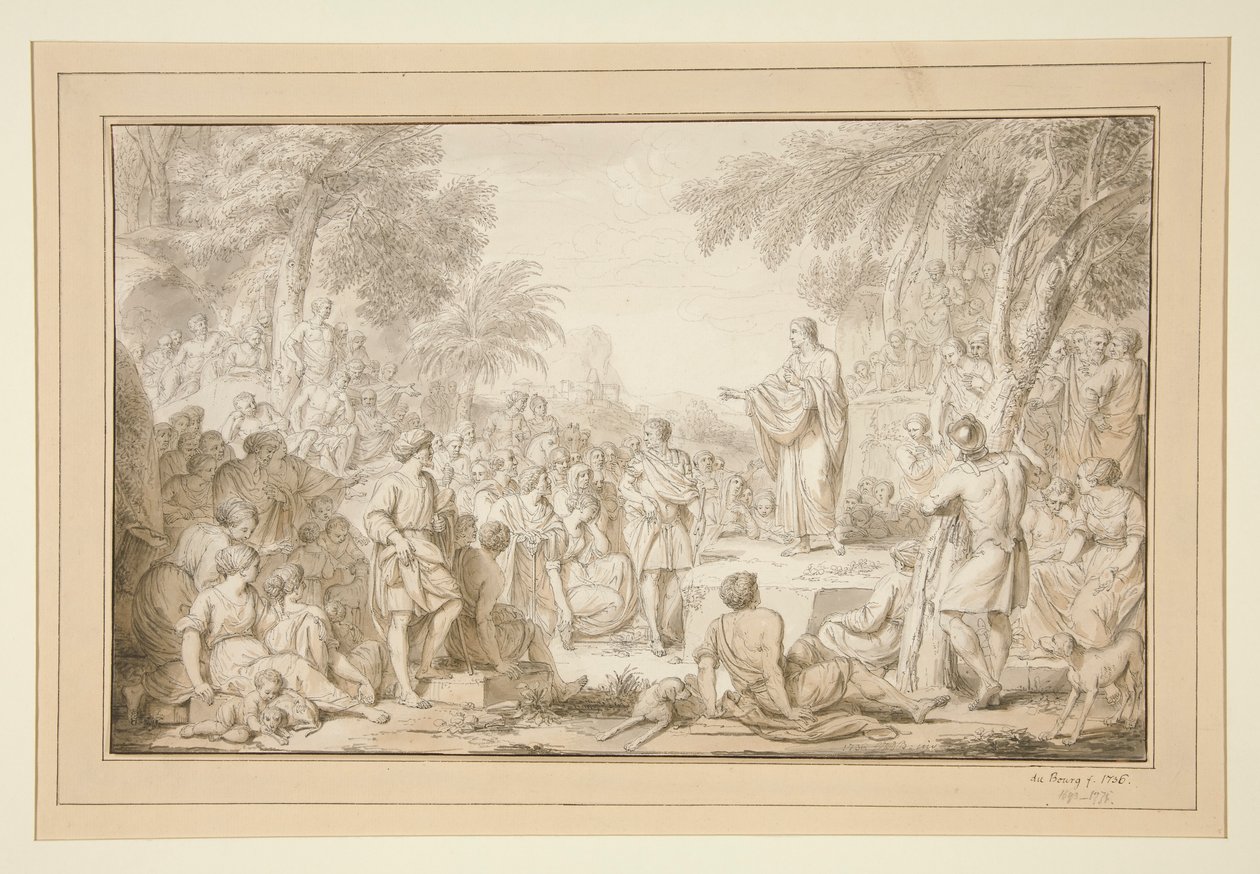 Cristo pregando de Louis Fabricius Dubourg
