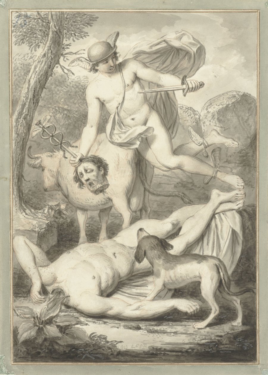 Mercúrio com a cabeça de Argus de Louis Fabritius Dubourg