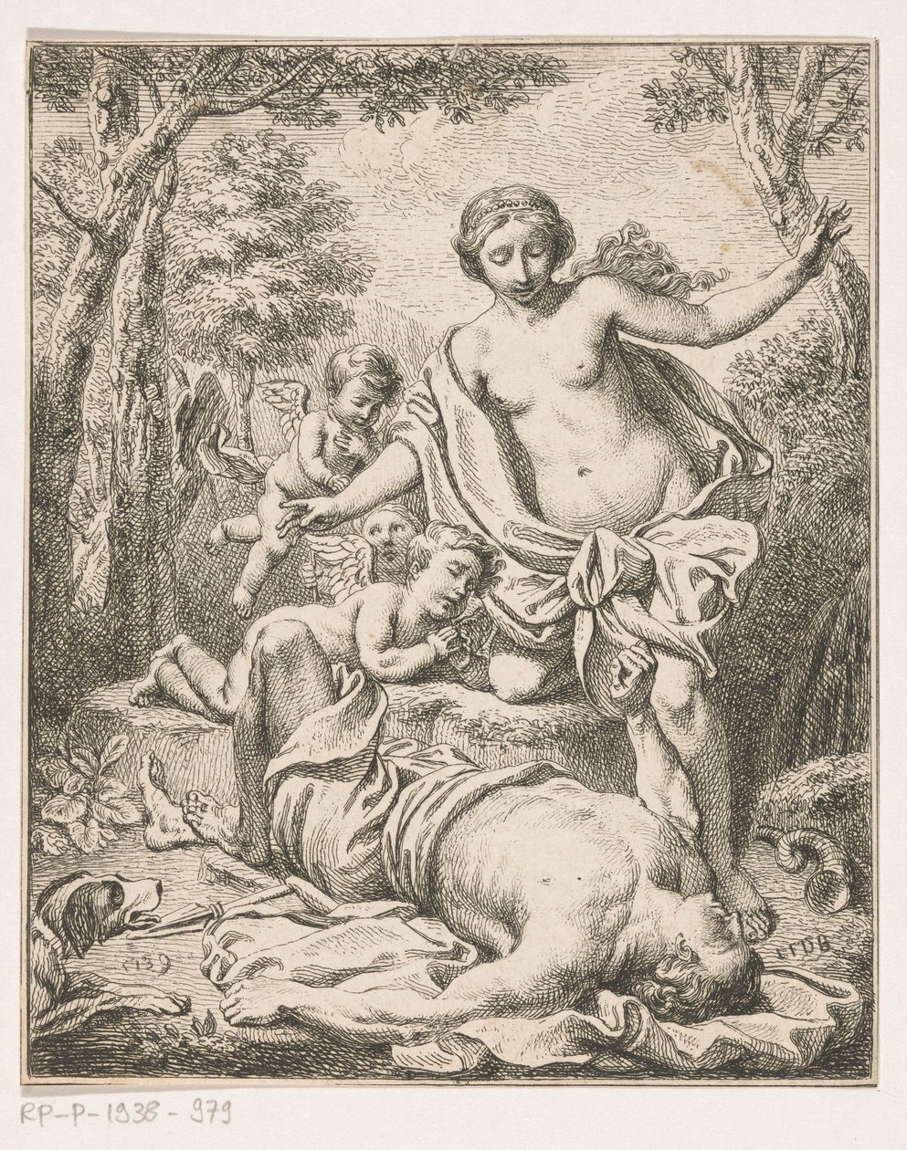 Vênus e Adônis de Louis Fabritius Dubourg