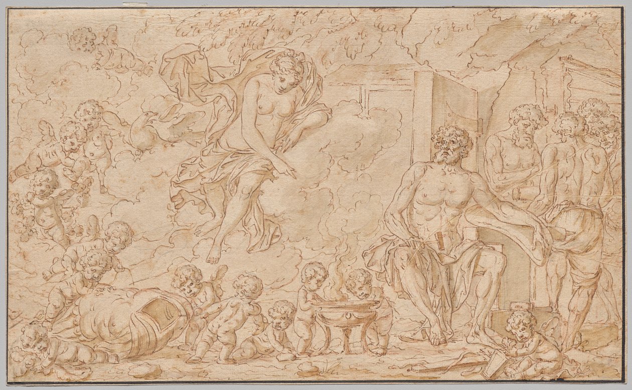 Vênus na Forja de Vulcano de Louis Felix de la Rue