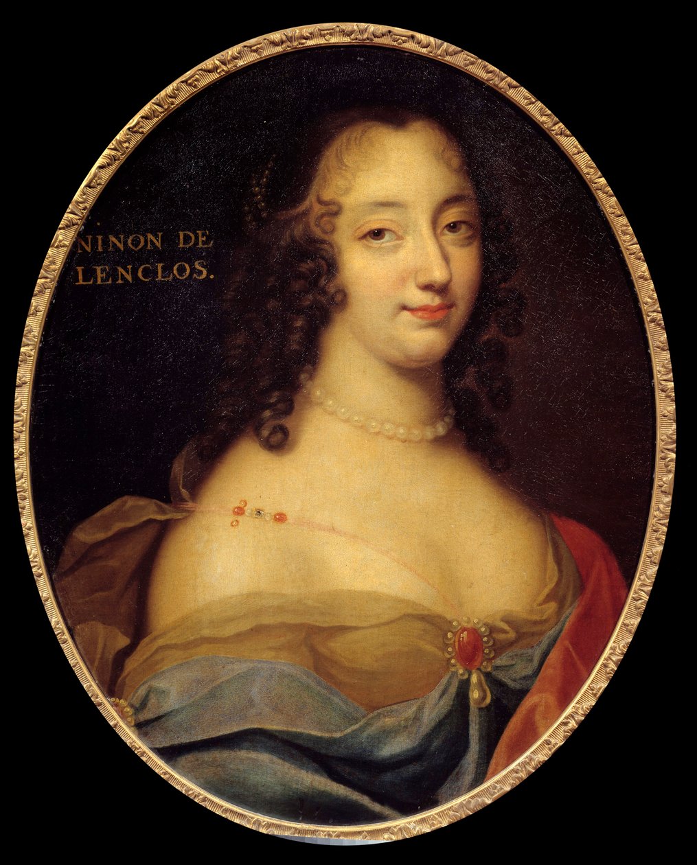Retrato da escritora francesa Anne Ninon" de l