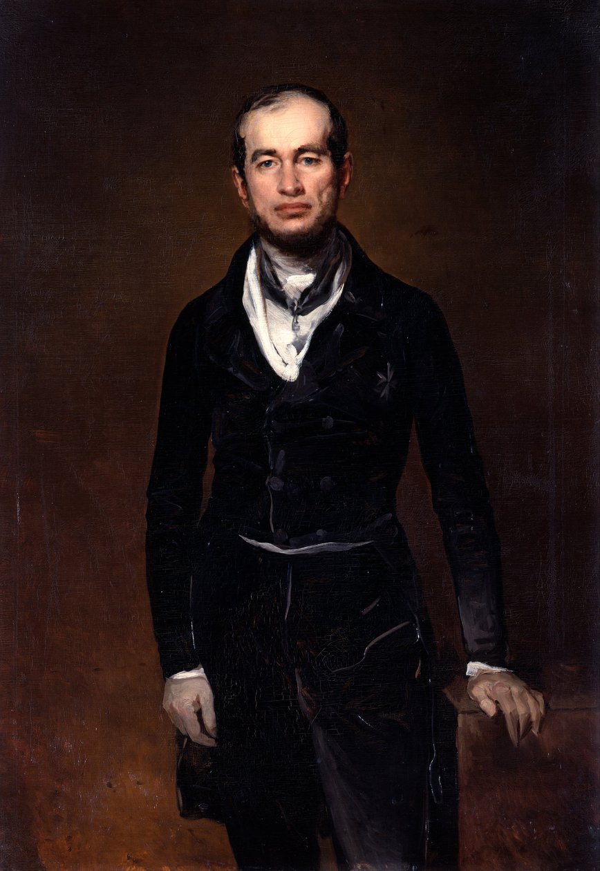 Retrato do Conde de Chamberlain Julius Zech-Burkersroda, 1841 de Louis Ferdinand von Rayski