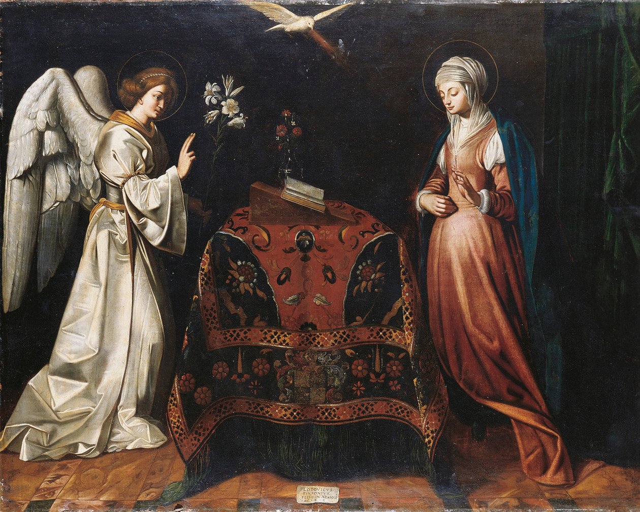Anunciação, c.1612 de Louis Finsonius or Finson