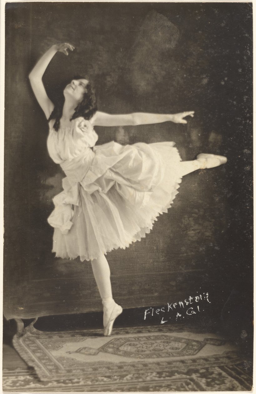 [Bailarina na ponta dos pés]. de Louis Fleckenstein