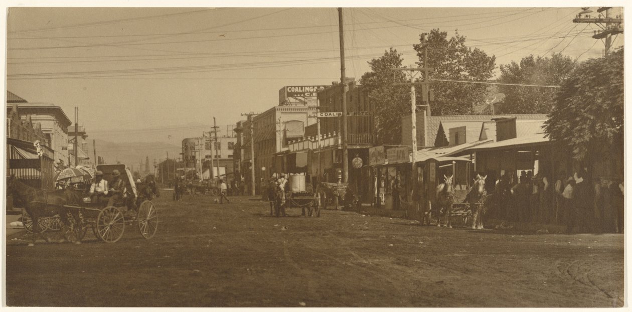 [Hotel Coalinga e Rua Principal] de Louis Fleckenstein