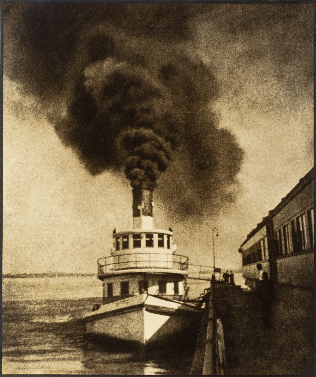 Transporte de um comboio de ferry através do Mississippi de Louis Fleckenstein