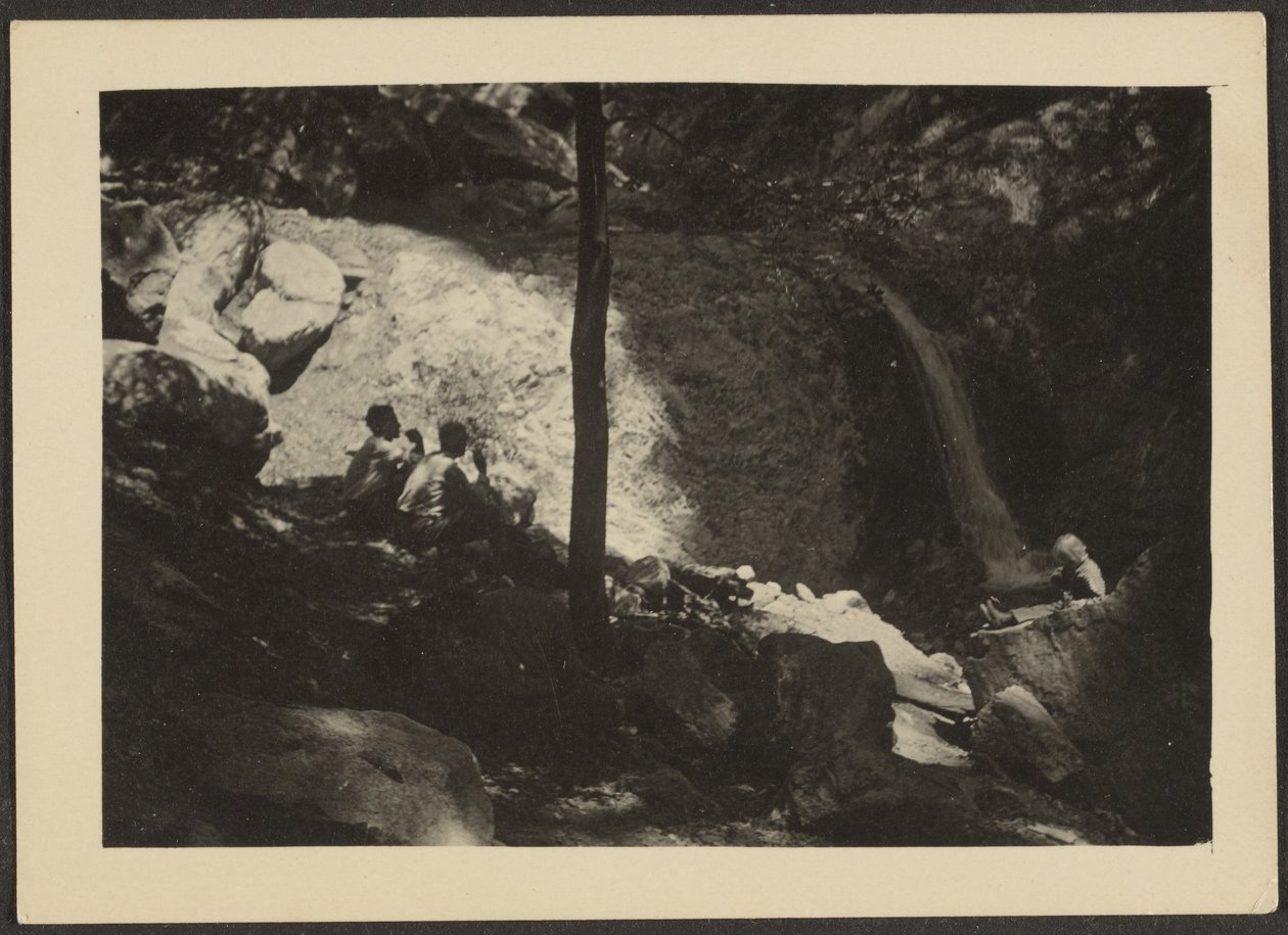 [Figuras numa paisagem florestal sombria]. de Louis Fleckenstein