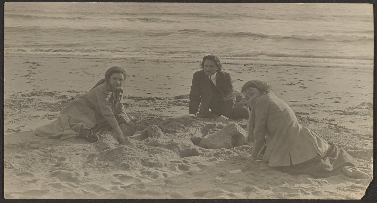 [Figuras numa praia]. de Louis Fleckenstein