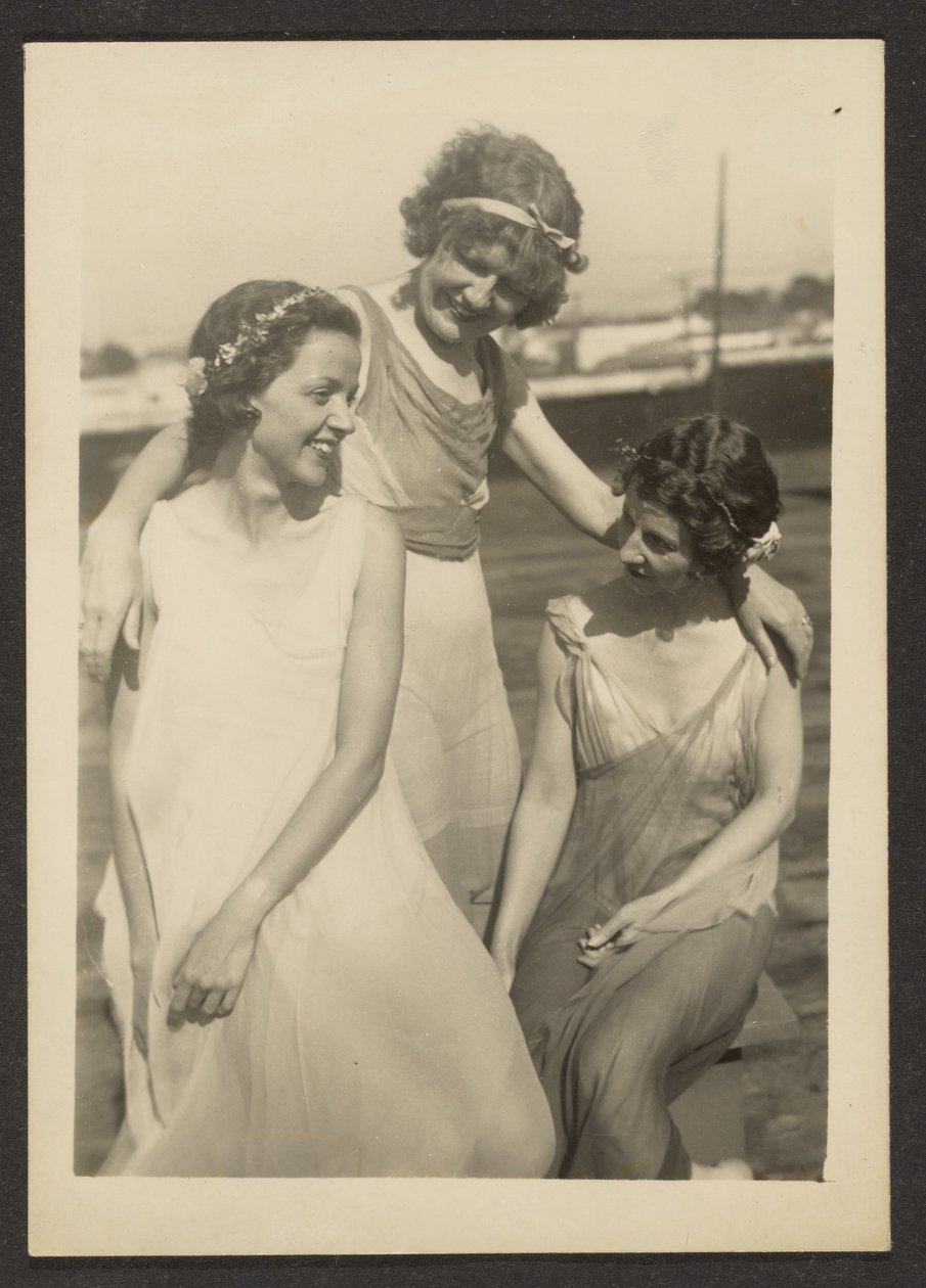 [Florença com amigos em trajes de gala] de Louis Fleckenstein