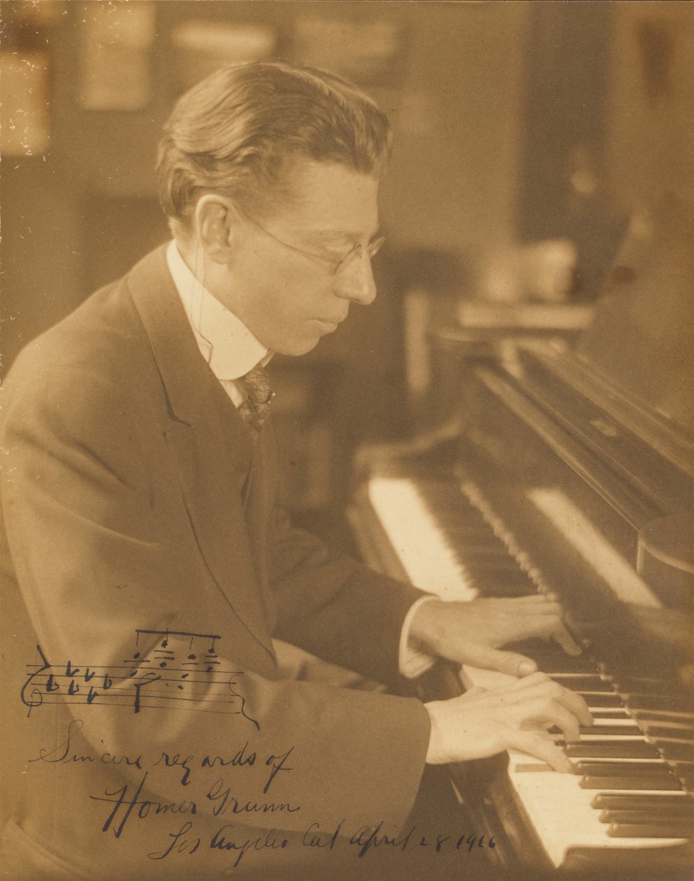 [Homer Grunn no Piano] de Louis Fleckenstein