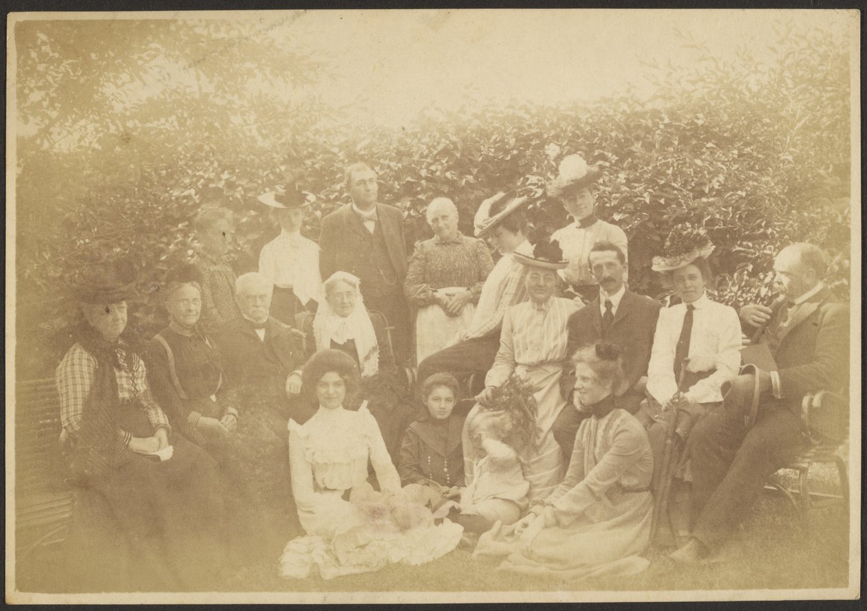 [Retrato de família em grande grupo] de Louis Fleckenstein