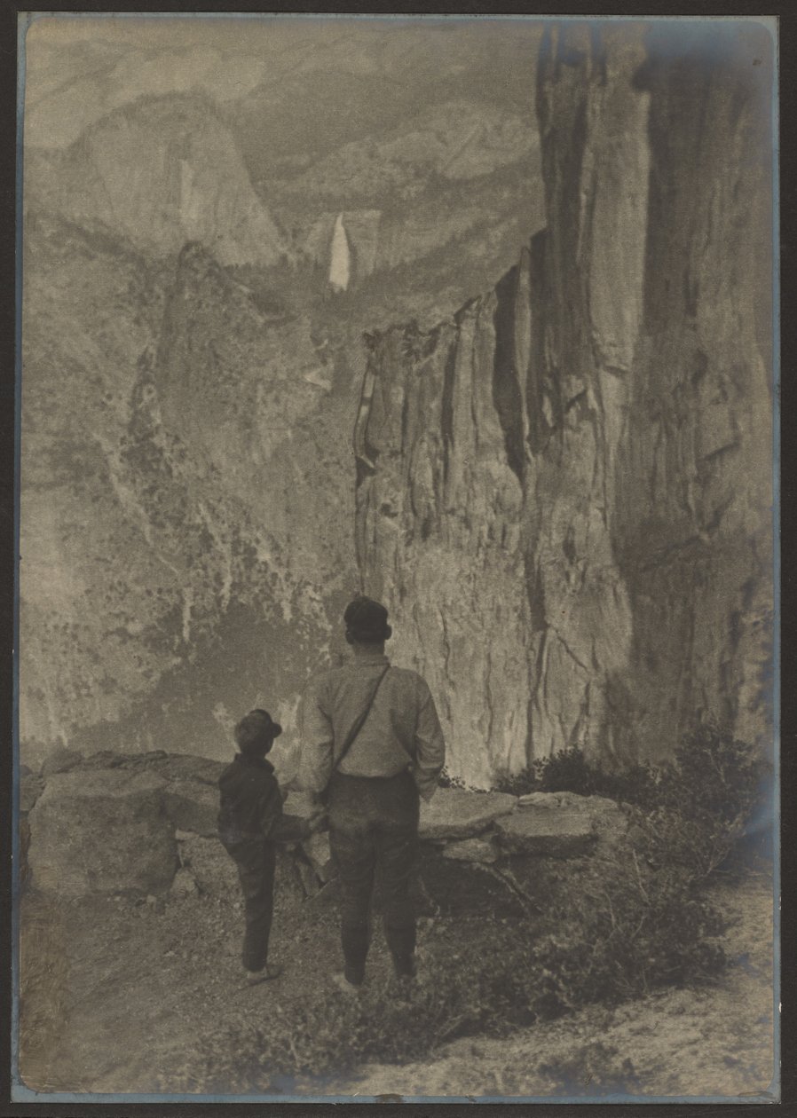 Cascatas do Nevada a partir do Trilho da Orla, Yosemite de Louis Fleckenstein