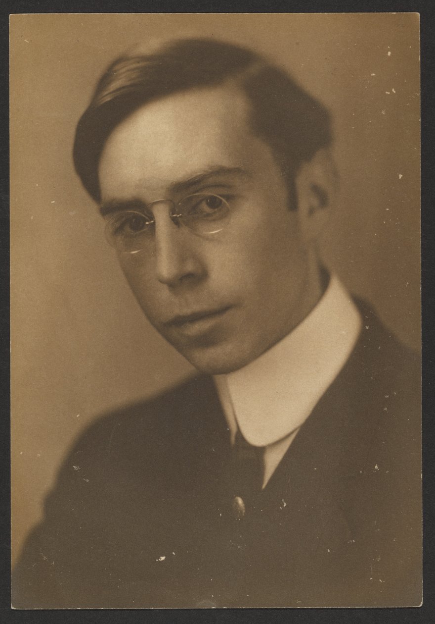 [Retrato de um jovem com pince-nez] de Louis Fleckenstein