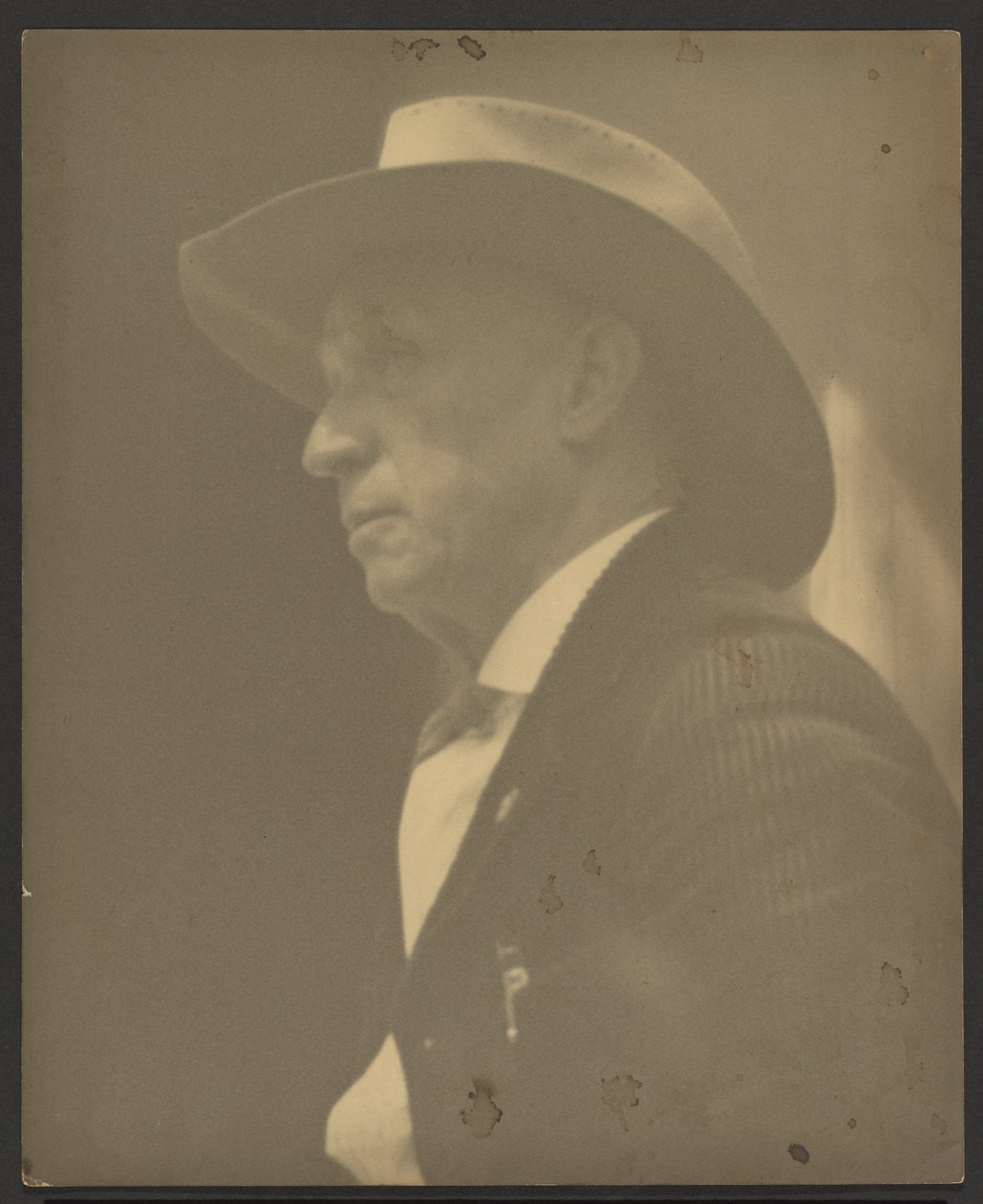Retrato de um homem com um Stetson de Louis Fleckenstein