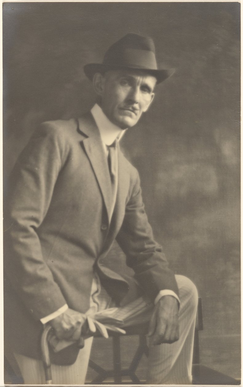 [Retrato de um homem com bengala e luvas]. de Louis Fleckenstein