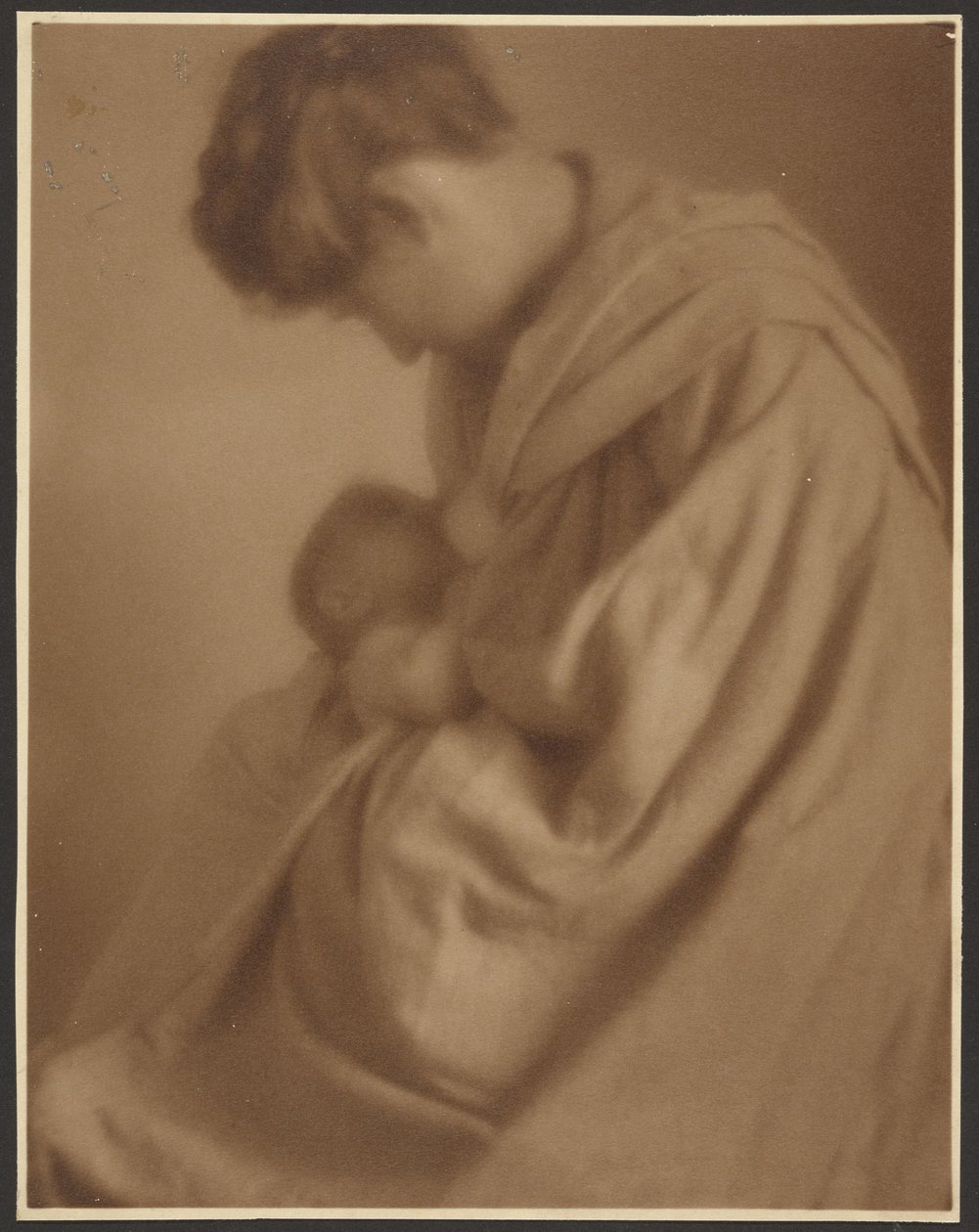 [Retrato de uma mãe e do seu bebé] de Louis Fleckenstein