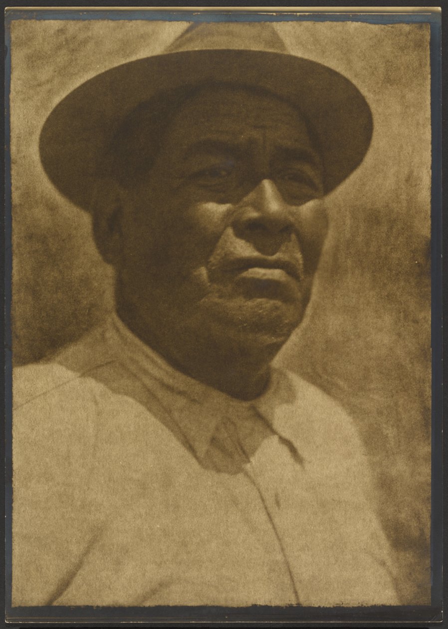 [Retrato de um homem nativo americano] de Louis Fleckenstein