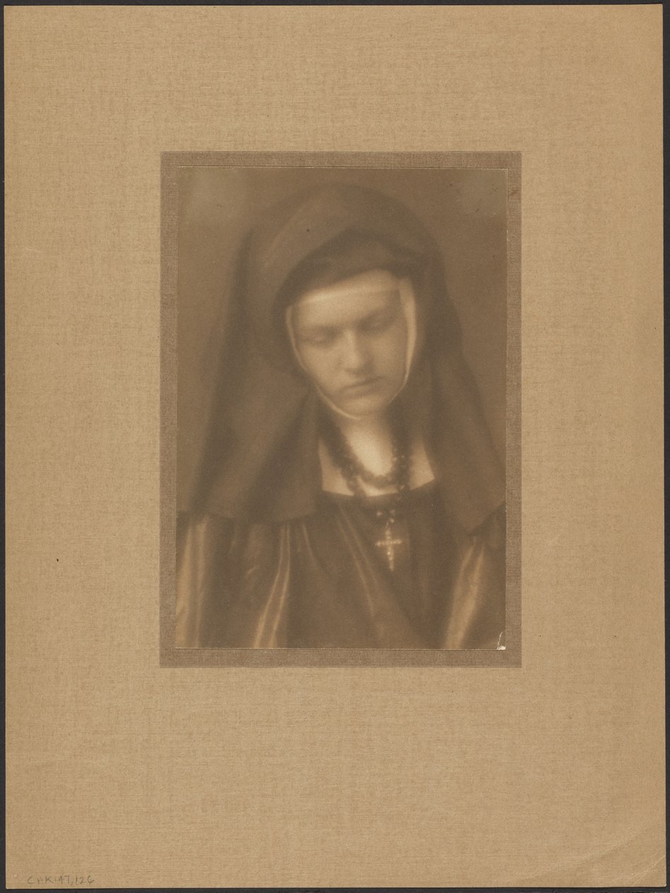 [Retrato de uma freira] de Louis Fleckenstein