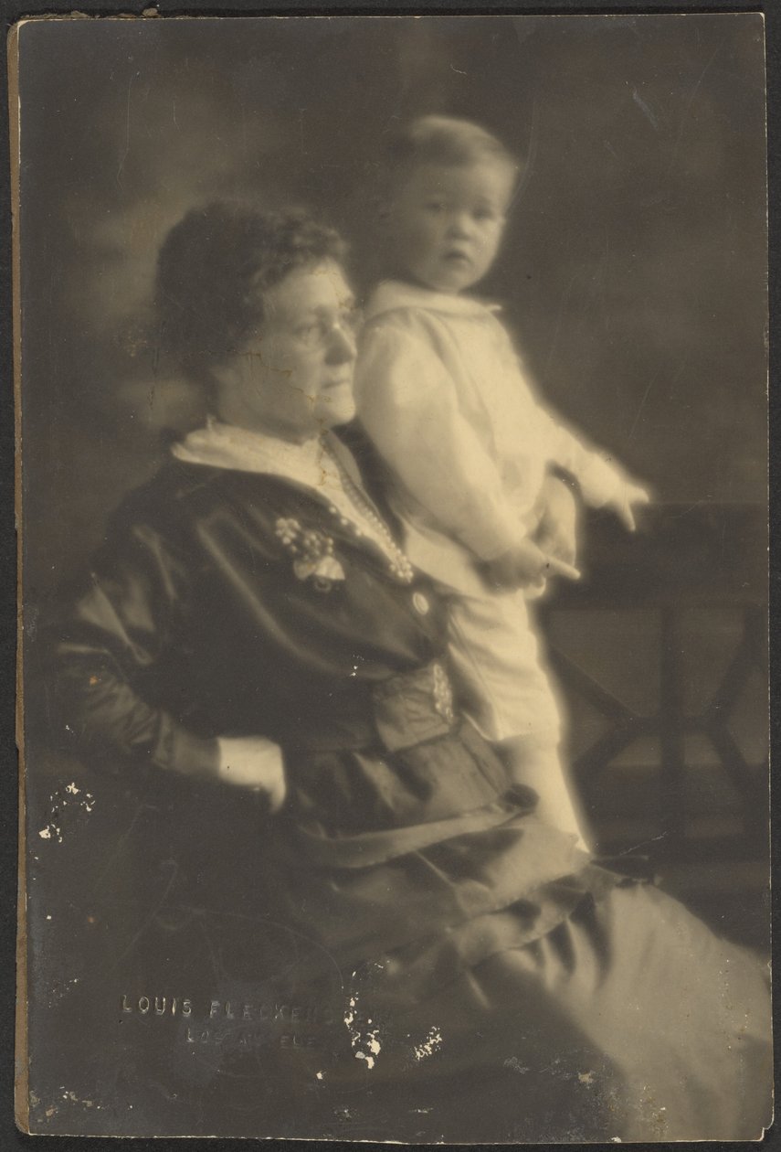 [Retrato de uma mulher e uma criança] de Louis Fleckenstein