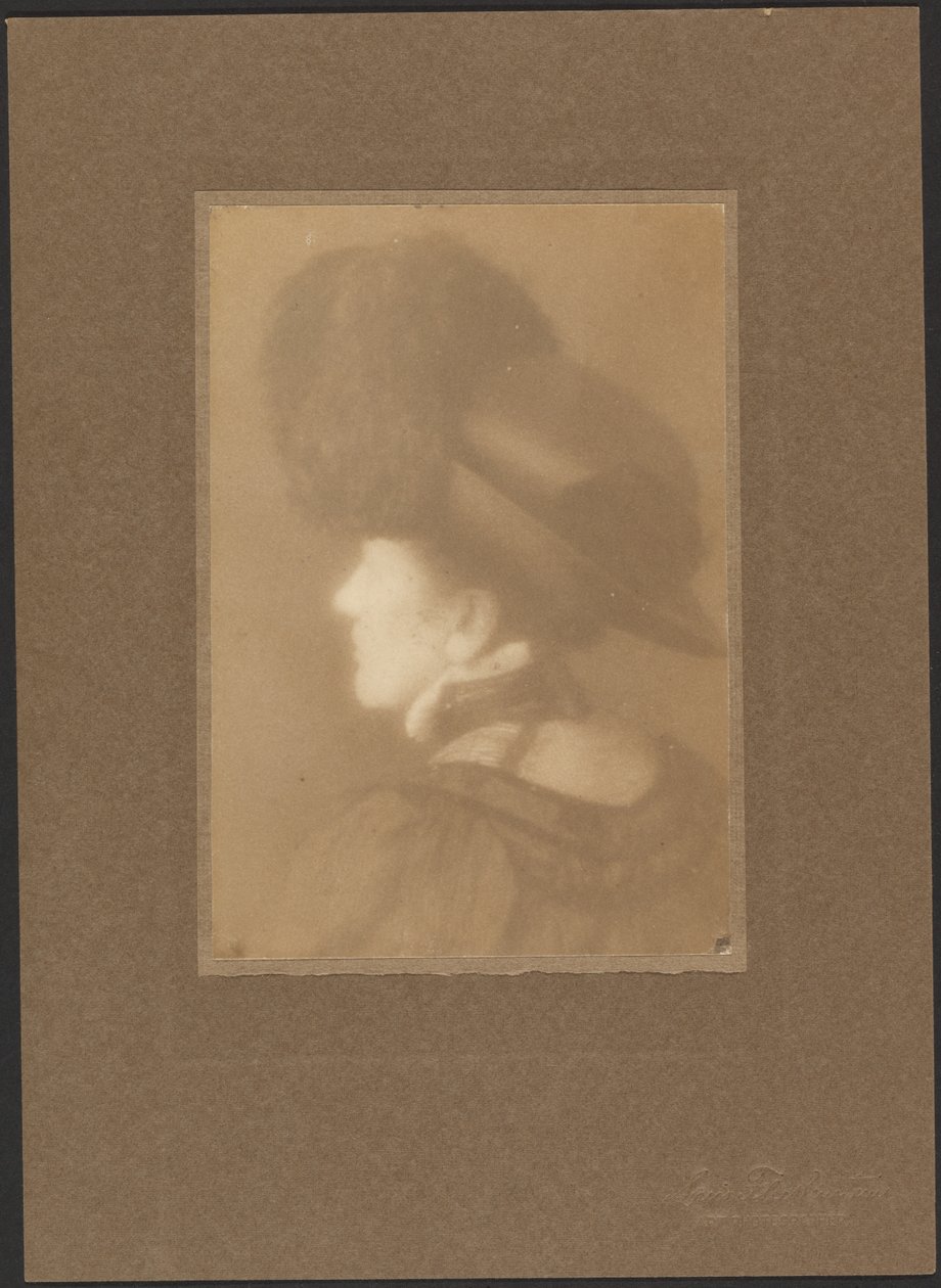 [Retrato de uma mulher vista de costas] de Louis Fleckenstein