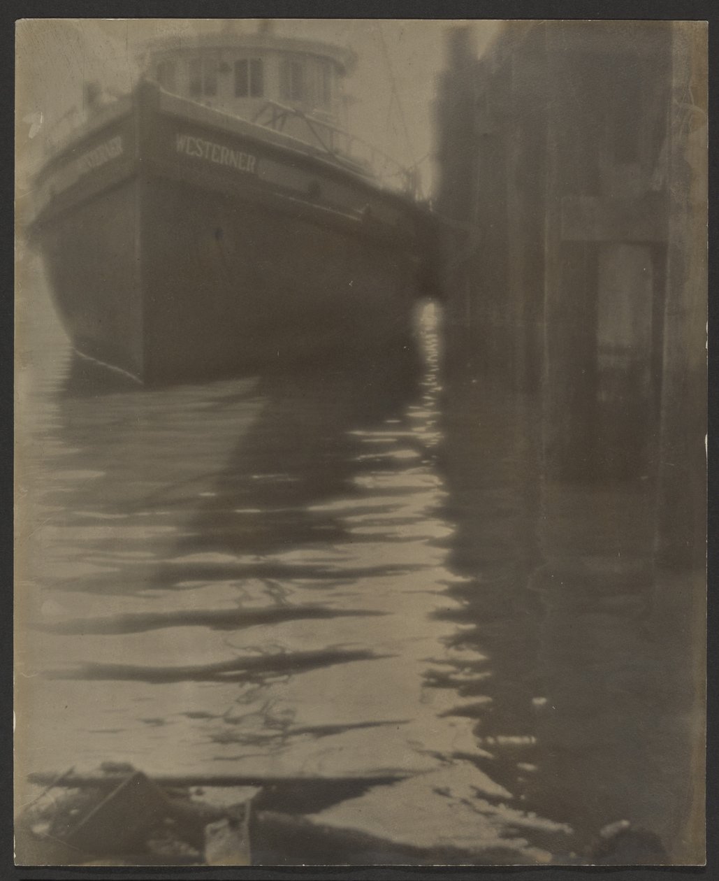 [Navio num porto] de Louis Fleckenstein