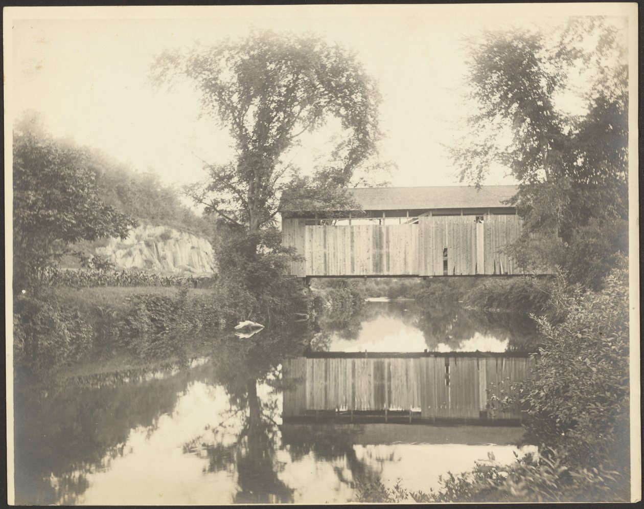 A velha ponte coberta de Louis Fleckenstein