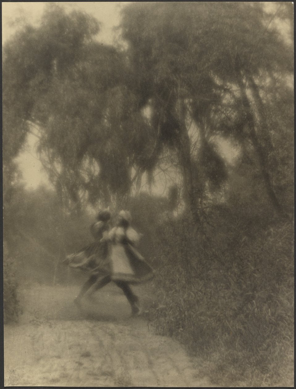 [Duas mulheres a dançar na floresta] de Louis Fleckenstein